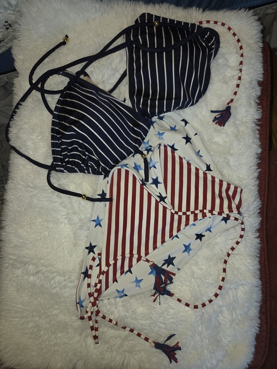 Lane Bryant Other - Red and White  & Blue Striped LANE BRANT PLUS 18/20 2PC Bikini
